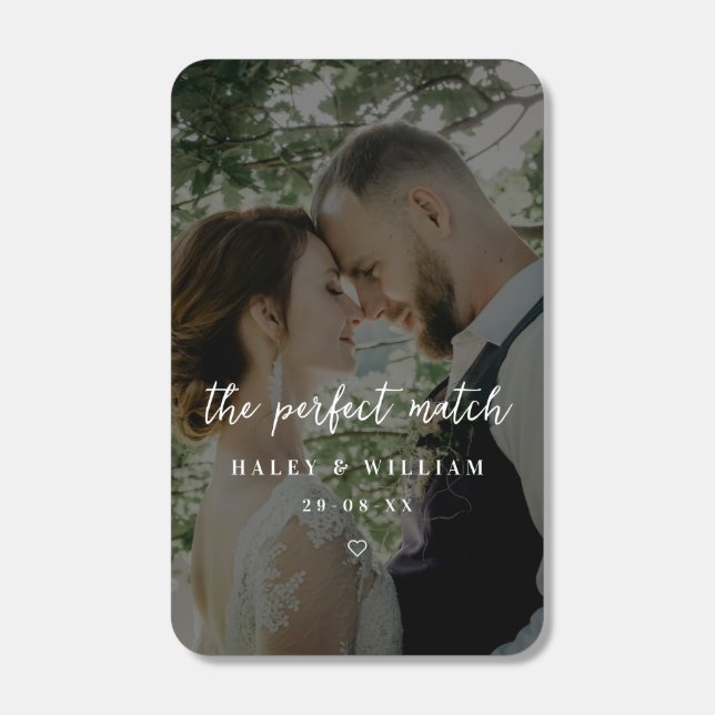 Classic Chic Perfect Match Custom Photo Wedding (Front)