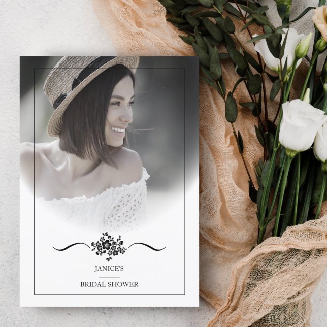 Classic Chic Typography Script Bridal Shower Invitation (Creator Uploaded)