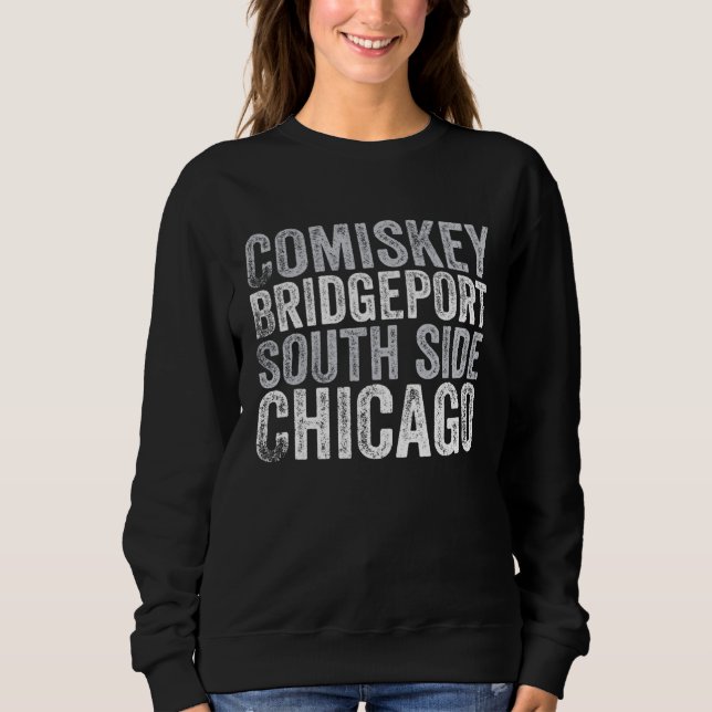 Classic Chicago Illinois Baseball Fan Comiskey Ret Sweatshirt (Front)