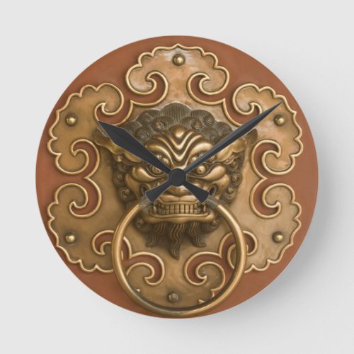 Classic Chinese Lion Wall Clock