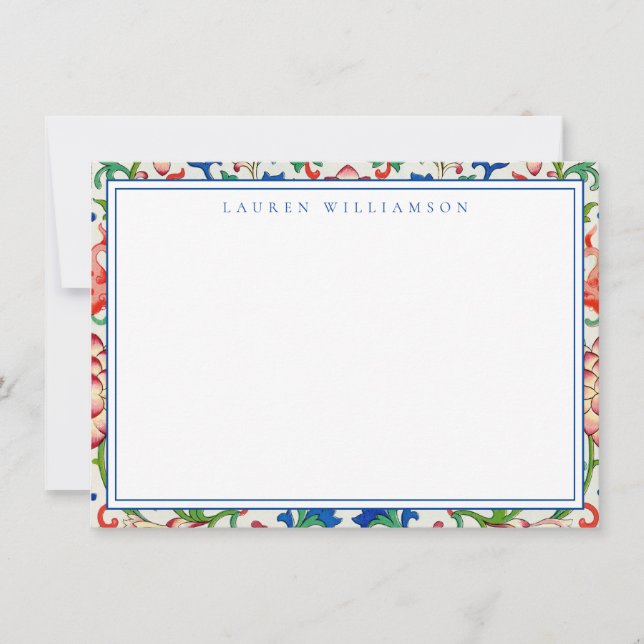 Classic Chinoiserie Collection Note Card (Front)