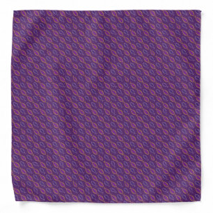 Classic Christian Ichthys Jesus Fish Purple Bandana