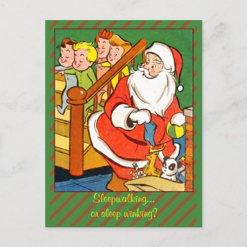 Classic Christmas Art Card or Postcard