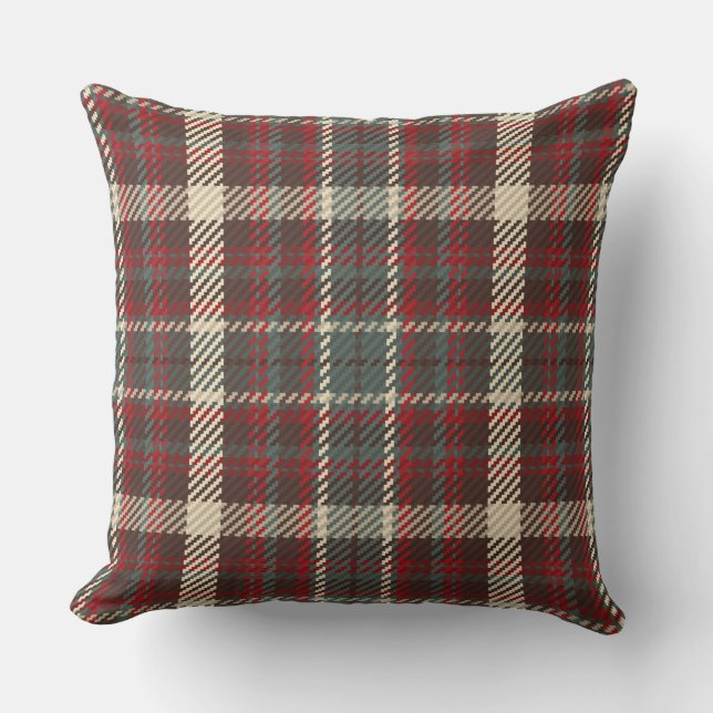 Classic Christmas Buffalo Plaid Pillow  (Front)