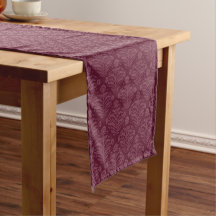 Classic Christmas Burgundy Damask