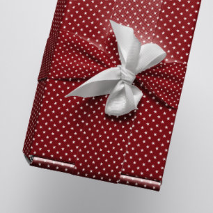 Classic Christmas Burgundy Stars Multi Wrapping Paper