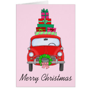 Classic Christmas Car Cards