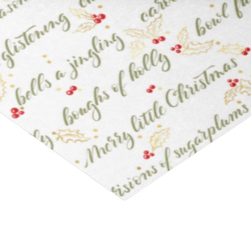 Classic Christmas Carols Tissue Paper