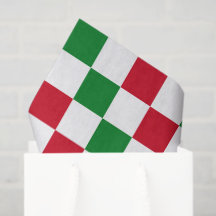 Classic Christmas Checkerboard Pattern