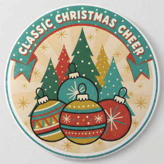 Classic Christmas Cheer Button