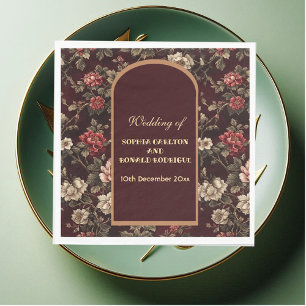 Classic Christmas Chinoiserie Romantic Wedding  Napkins