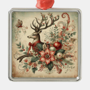 Classic Christmas Deer Ornament