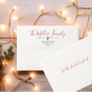 Classic Christmas Elegance Envelope Holiday Mail
