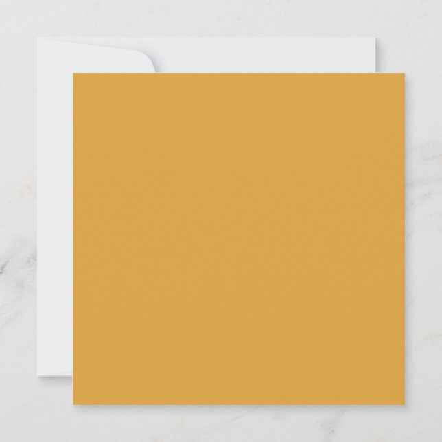Classic Christmas Gold Fall Winter Solid Color Card (Front)