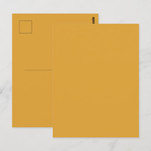Classic Christmas Gold Fall Winter Solid Color Postcard