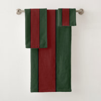 Classic Christmas Green And Red Stripes