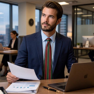 Classic Christmas Green And Red With Gold Trim Neck Tie