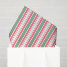 Classic Christmas Green Red Stripes 