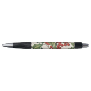 Classic Christmas Holly with Red Berries Art Pen