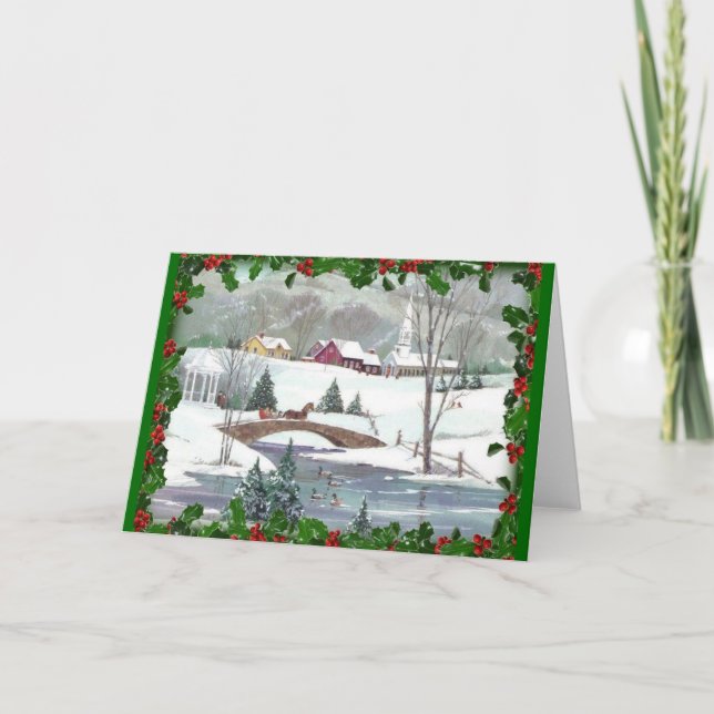 Classic Christmas Image card (Front)