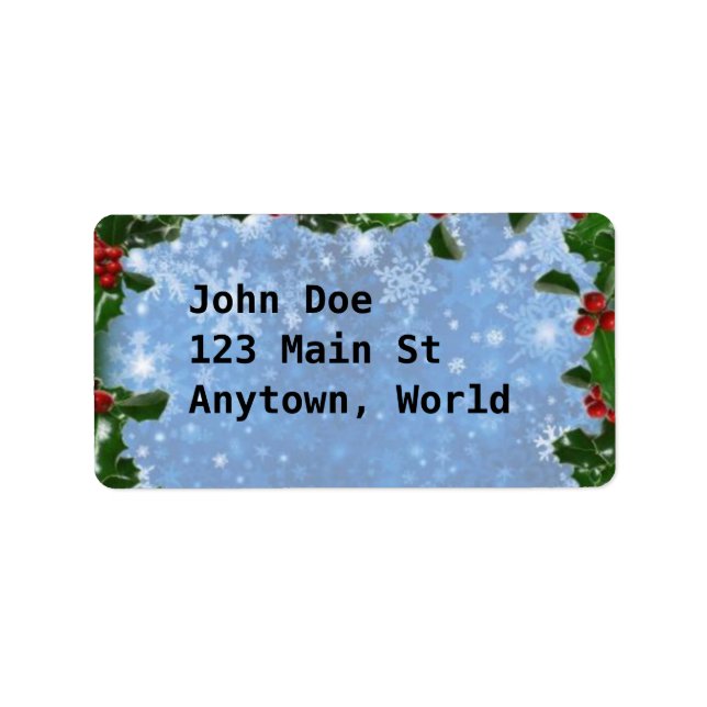 Classic Christmas Label (Front)