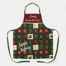 Classic Christmas Patchwork with Festive Motifs