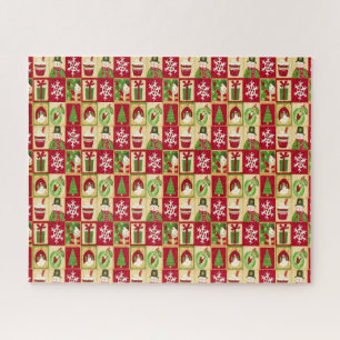 Classic Christmas Pattern Jigsaw Puzzle