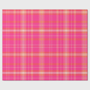 Classic Christmas Plaid collection Pink Collection Wrapping Paper
