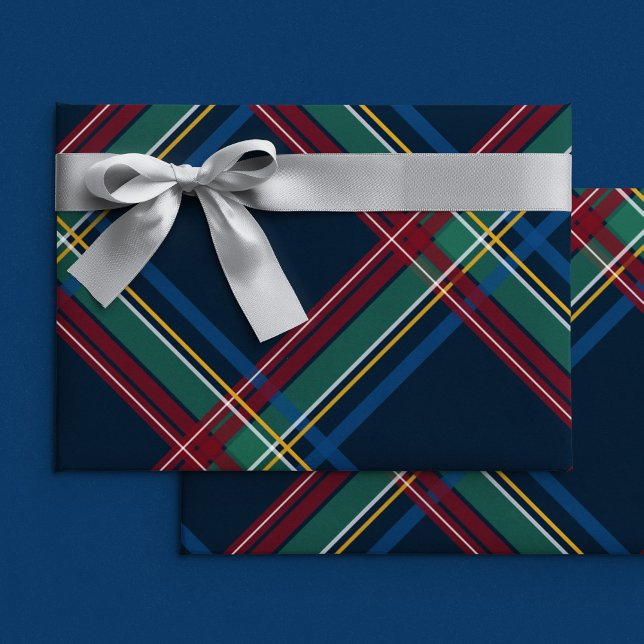 Classic Christmas plaid colorful holiday Wrapping Paper (Creator Uploaded)