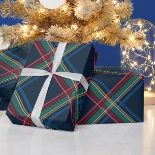 Classic Christmas plaid colorful holiday Wrapping Paper