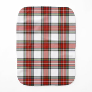 Classic Christmas Plaid Pattern Baby Burp Cloth