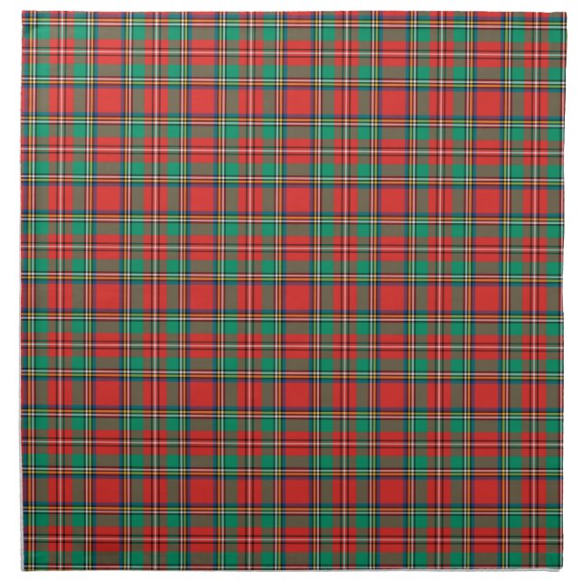 Classic Christmas Plaid Pattern Napkin (Front)
