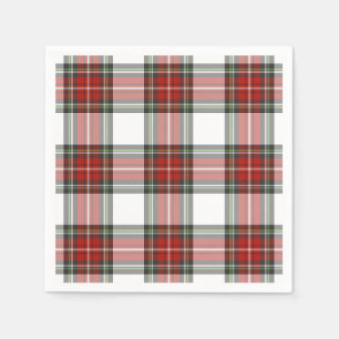 Classic Christmas Plaid Pattern Napkins