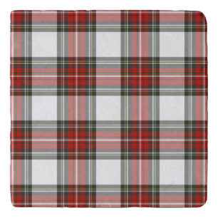 Classic Christmas Plaid Pattern Trivet