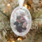 Classic Christmas Plants Silver Frame Family Photo