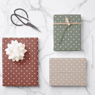 Classic Christmas Print Wrapping Paper Sheets
