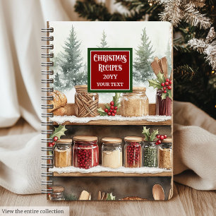 Classic Christmas Recipe Notebook For Family Meals