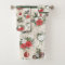 Classic Christmas red and white poinsettia flowers
