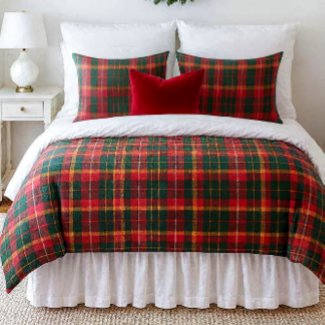 Classic Christmas Red Green Tartan 