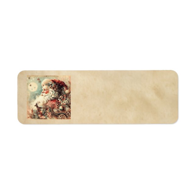 Classic Christmas Santa Address Labels (Front)