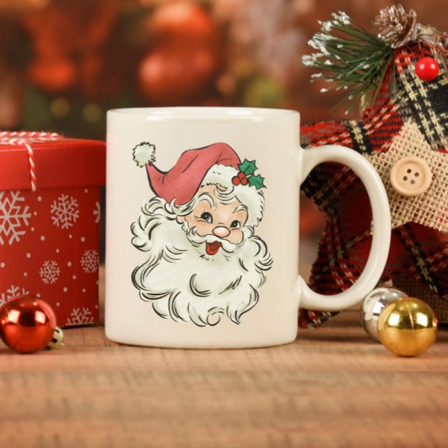 Classic Christmas Smiling Santa Mug (Creator Uploaded)