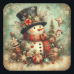 Classic Christmas Snowman Stickers<br><div class="desc">classic christmas snowman stickers</div>