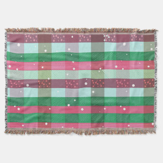 Classic Christmas Stripes Pattern Throw Blanket