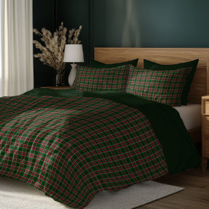 Classic Christmas Tartan Plaid Duvet Cover Set