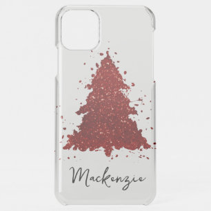 Classic Christmas Tree Rich Crimson Red Custom iPhone 11 Pro Max Case