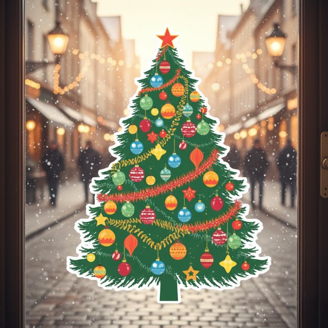 Classic Christmas Tree Window Cling (Classic Christmas Tree Window Cling)