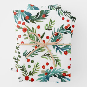 Classic Christmas Wrapping Paper Sheets