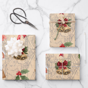 Classic Christmas Wrapping Paper Sheets