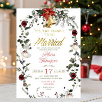 Classic Christmas Wreath Theme Bridal Shower