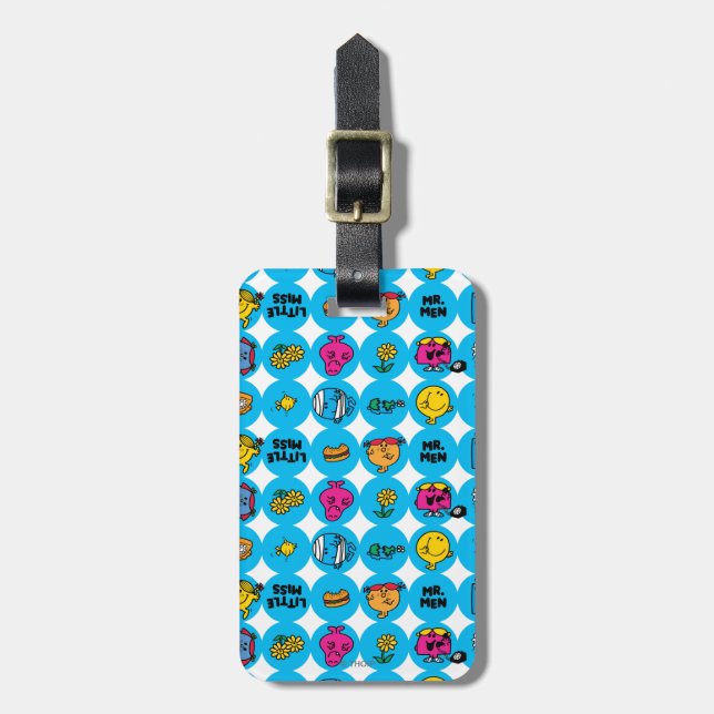 Classic Circles Pattern Luggage Tag (Front Vertical)